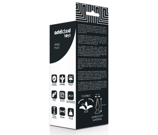 ADDICTED TOYS - ANAL PLUG 14.5 CM BLACK