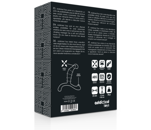 ADDICTED TOYS - PROSTATE ANAL PLEASURE BLACK
