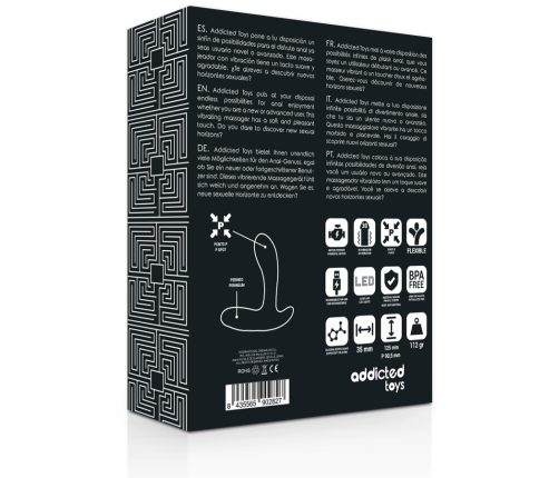 ADDICTED TOYS - ANAL MASSAGER BLACK VIBRATION