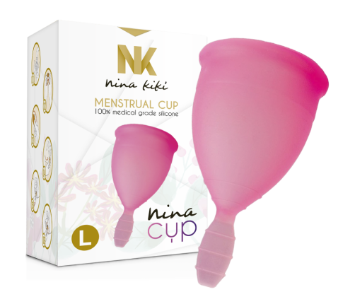 NINA KIKÍ - MENSTRUAL CUP PINK - SIZE L