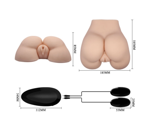 CRAZY BULL - VAGINA Y ANO REALÍSTICOS CON VIBRACIÓN POSICIÓN 5