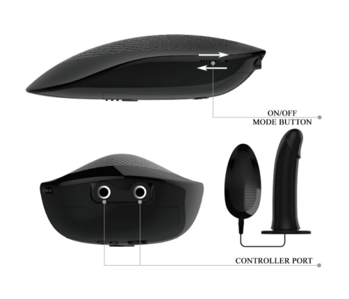 PRETTY LOVE - MARVIN STRAP ON CON VIBRACIÓN Y DILDO HUECO