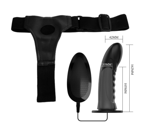 PRETTY LOVE - MARVIN STRAP ON CON VIBRACIÓN Y DILDO HUECO