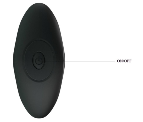 PRETTY LOVE - VIBRADOR ANAL NEGRO