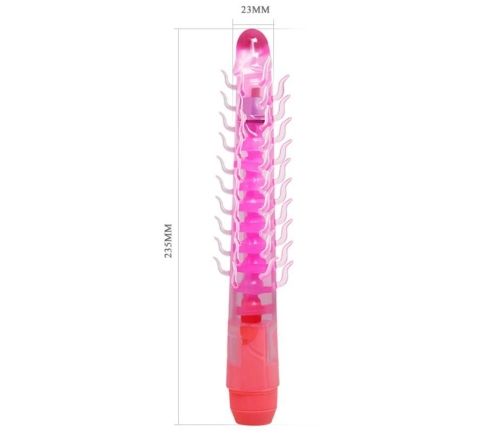 BAILE - FLEXI VIBE SENSUAL SPINE BENDABLE VIBRATING DILDO LILAC 23.5 CM