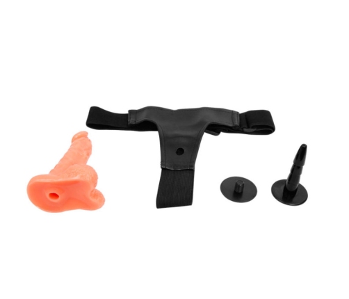 BAILE - HARNESS WITH REALISTIC PENIS AND ULTRA PASSIONATE ADJUSTABLE PANTIES 15.5 CM