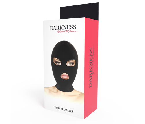 DARKNESS - BDSM SUBMISSION MASK MOUTH AND EYES BLACK