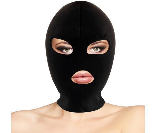 DARKNESS - BDSM SUBMISSION MASK MOUTH AND EYES BLACK