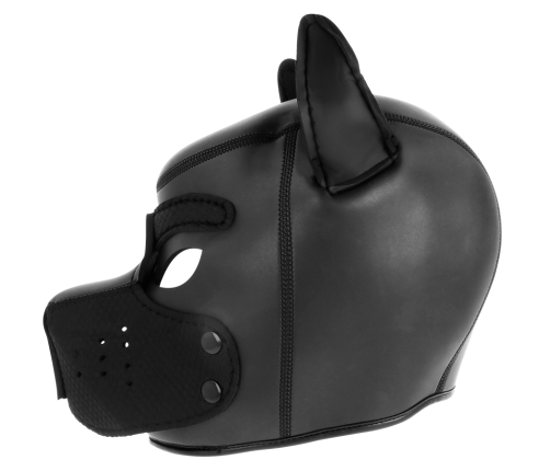 DARKNESS - NEOPRENE DOG MASK WITH REMOVABLE MUZZLE M