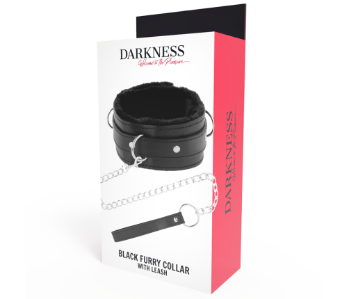 DARKNESS - COMFORTABLE POSTURE NECKLACE WITH LEATHER CHAIN