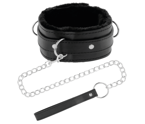 DARKNESS - COMFORTABLE POSTURE NECKLACE WITH LEATHER CHAIN