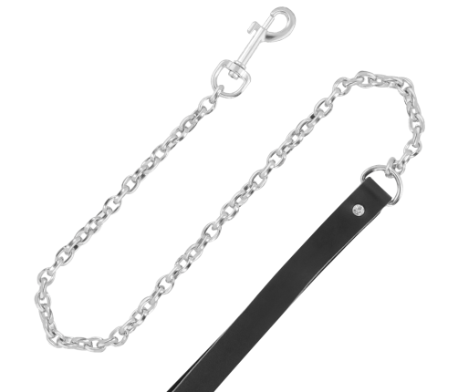 DARKNESS - HIGH QUALITY LEATHER NECKLACE WITH LEASH
