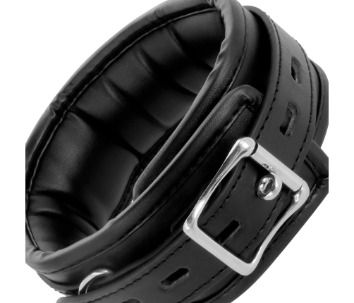 DARKNESS - SOFT LEATHER NECKLACE WITH CHAIN