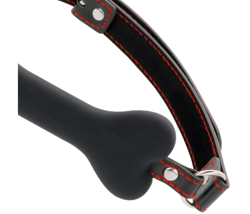 DARKNESS - BLACK BONE SILICONE GAG
