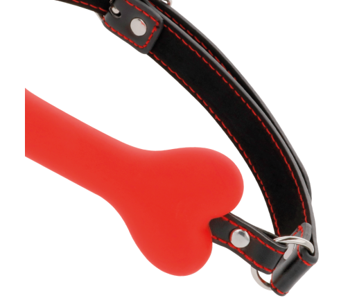 DARKNESS - RED BONE SILICONE GAG