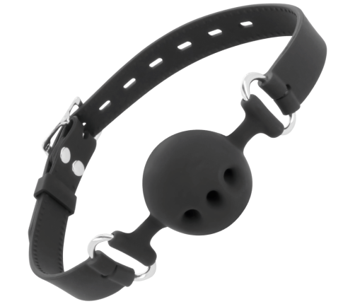 DARKNESS - BLACK BREATHABLE SILICONE GAG