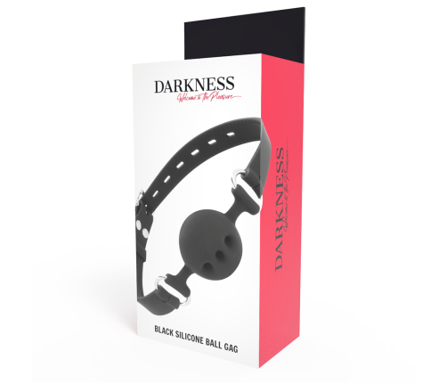 DARKNESS - BLACK BREATHABLE SILICONE GAG