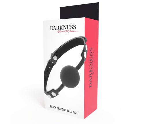 DARKNESS - BLACK SILICONE GAG