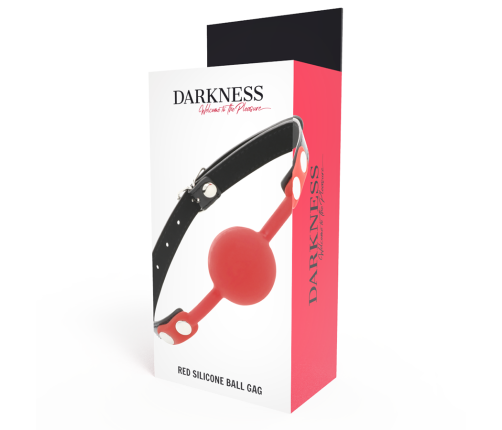 DARKNESS - RED SILICONE GAG