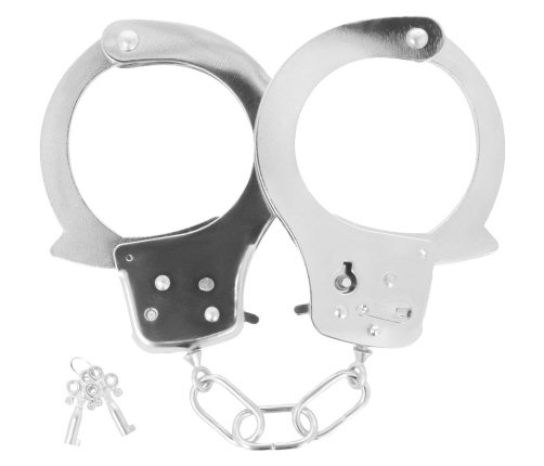 DARKNESS - METAL ANKLE HANDCUFFS WITH KEYS