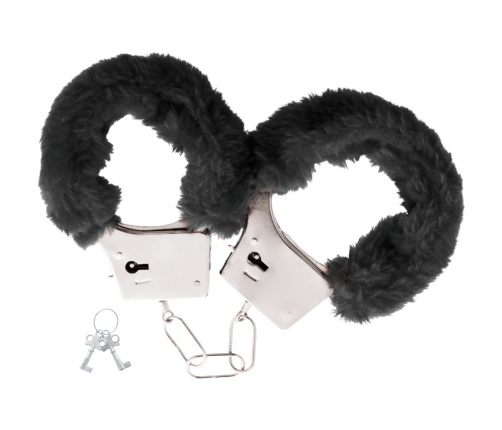 DARKNESS - BLACK LINED METAL HANDCUFFS