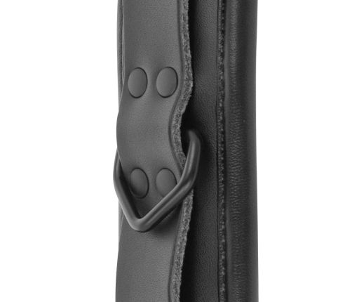 DARKNESS - ADJUSTABLE BLACK LEATHER HANDS HANDCUFFS