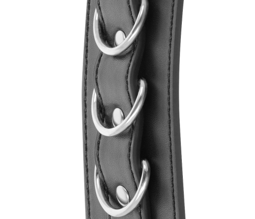 DARKNESS - BLACK ADJUSTABLE LEATHER ANKLE HANDCUFFS