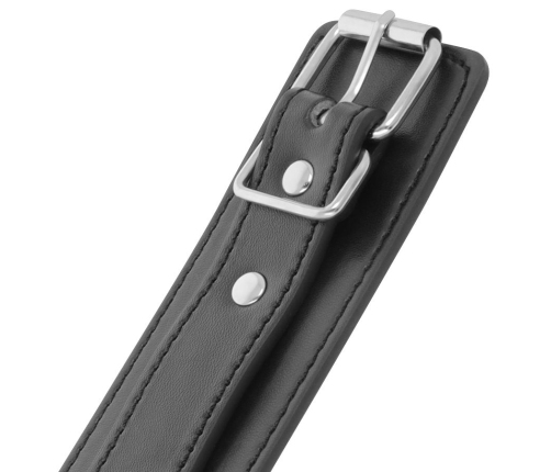 DARKNESS - BLACK ADJUSTABLE HANDCUFFS WITH DOUBLE REINFORCEMENT TAPE