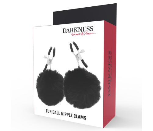 DARKNESS - NIPPLE CLAMPS WITH POM POMS 1