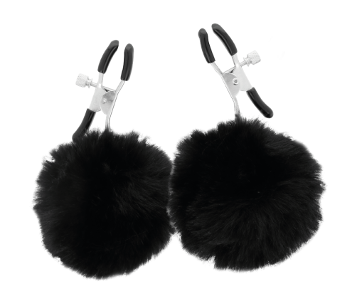 DARKNESS - NIPPLE CLAMPS WITH POM POMS 1
