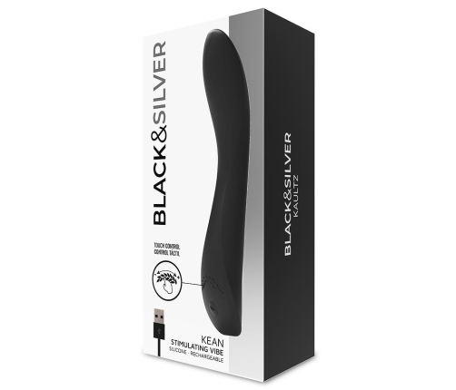 BLACK&SILVER - KEAN VIBRATOR TOUCH CONTROL
