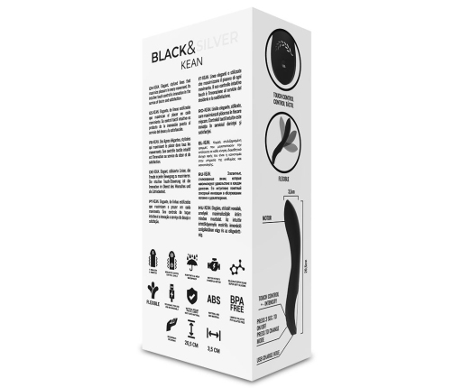 BLACK&SILVER - KEAN VIBRATOR TOUCH CONTROL