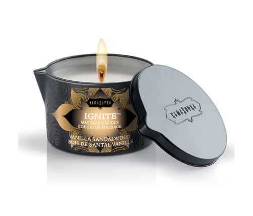 KAMASUTRA - VANILLA AND SANDALWOOD MASSAGE CANDLE 170 GR