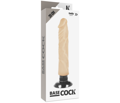 BASECOCK - REALISTIC VIBRATOR 2-1 FLESH 20 CM -O- 4 CM