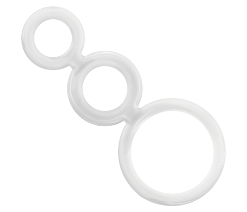 ADDICTED TOYS - RINGS SET FOR PENIS TRANSPARENT