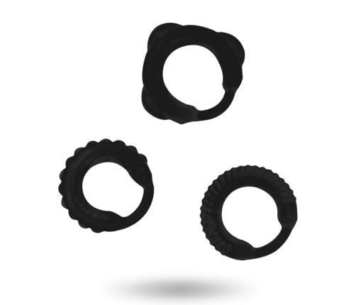 ADDICTED TOYS - C-RING SET BLACK
