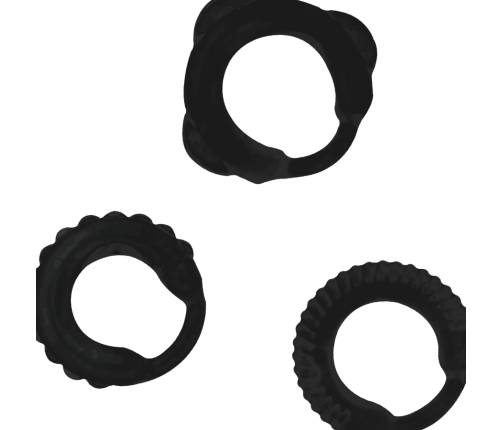 ADDICTED TOYS - C-RING SET BLACK