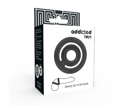 ADDICTED TOYS - POTENZ- C-RING PENIS BLACK