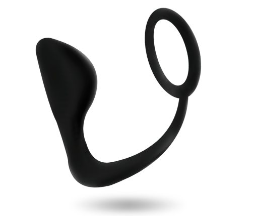 ADDICTED TOYS - ANAL PLUG WITH BLACK PENIS RING