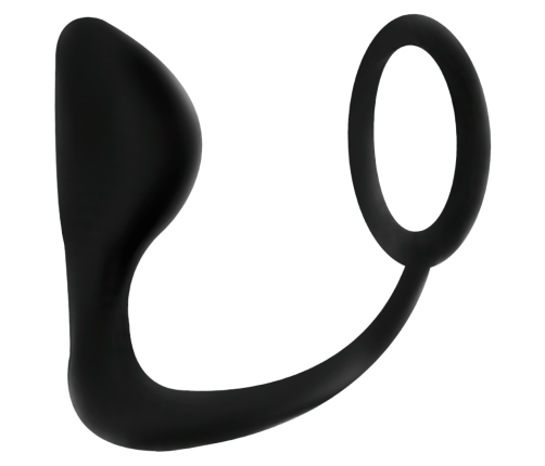 ADDICTED TOYS - ANAL PLUG WITH BLACK PENIS RING