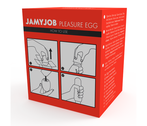 JAMYJOB - HUEVO MASTURBADOR DISCRETO VERSION ROJO JOY