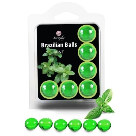 SECRETPLAY - SET 6 BRAZILIANS BALLS MINT SECRETPLAY - SET 6 BRAZILIANS BALLS MINT