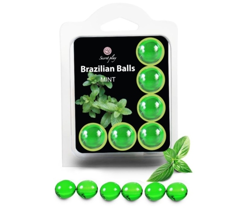 SECRETPLAY - SET 6 BRAZILIANS BALLS MINT