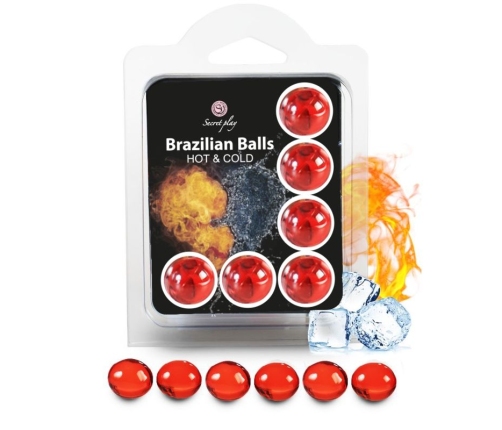 SECRETPLAY - SET 6 BRAZILIAN BALLS HOT AND COLD EFFECT