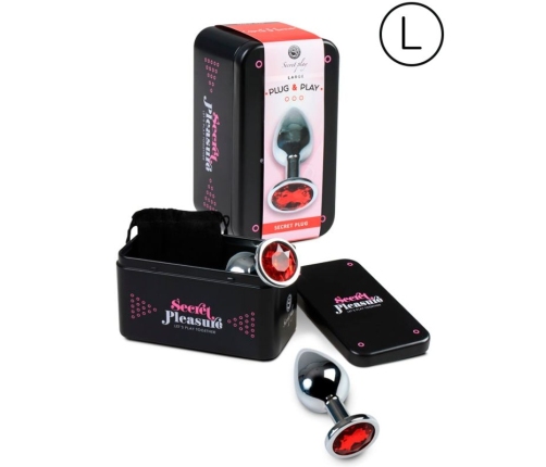 SECRETPLAY - ANAL PLUG SIZE L RED