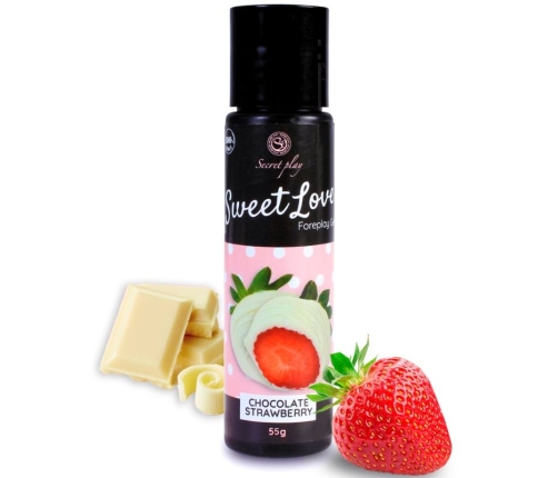 SECRETPLAY - GEL SWEET LOVE STRAWBERRY AND WHITE CHOCOLATE 60 ML