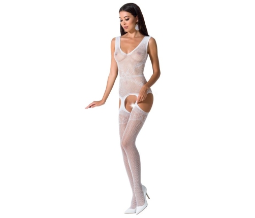 PASSION - WOMAN BS062 WHITE BODYSTOCKING ONE SIZE