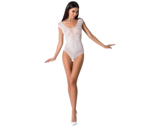 PASSION - WOMAN BS064 WHITE BODYSTOCKING ONE SIZE