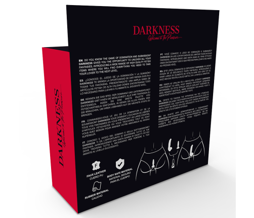 DARKNESS - PANTIES WITH PLUG AND INTERCHANGEABLE DILDO