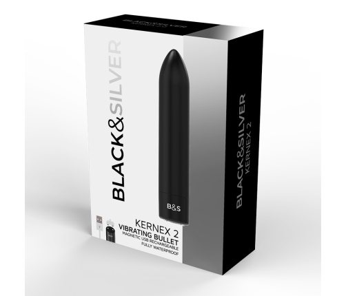 BLACK&SILVER - BALA MAGNETICA VIBRADORA KERNEX 2 NEGRO